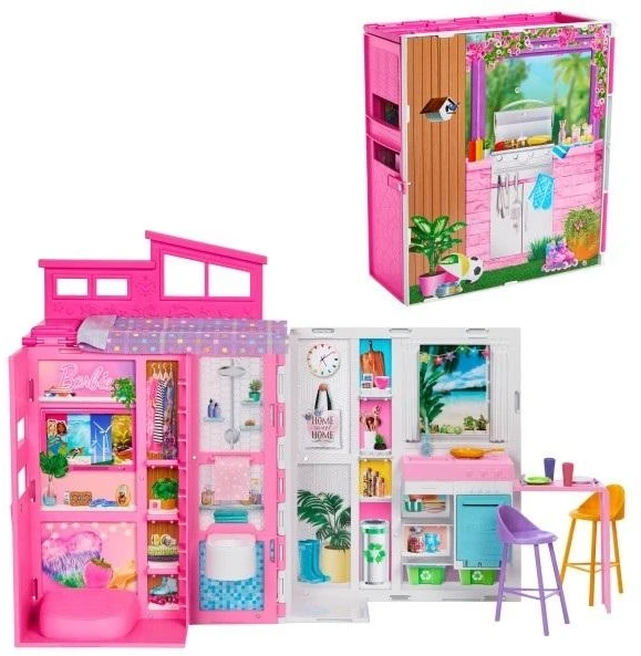 Sulankstomi lėlės namai Mattel Barbie Fashionistas (HRJ76)
