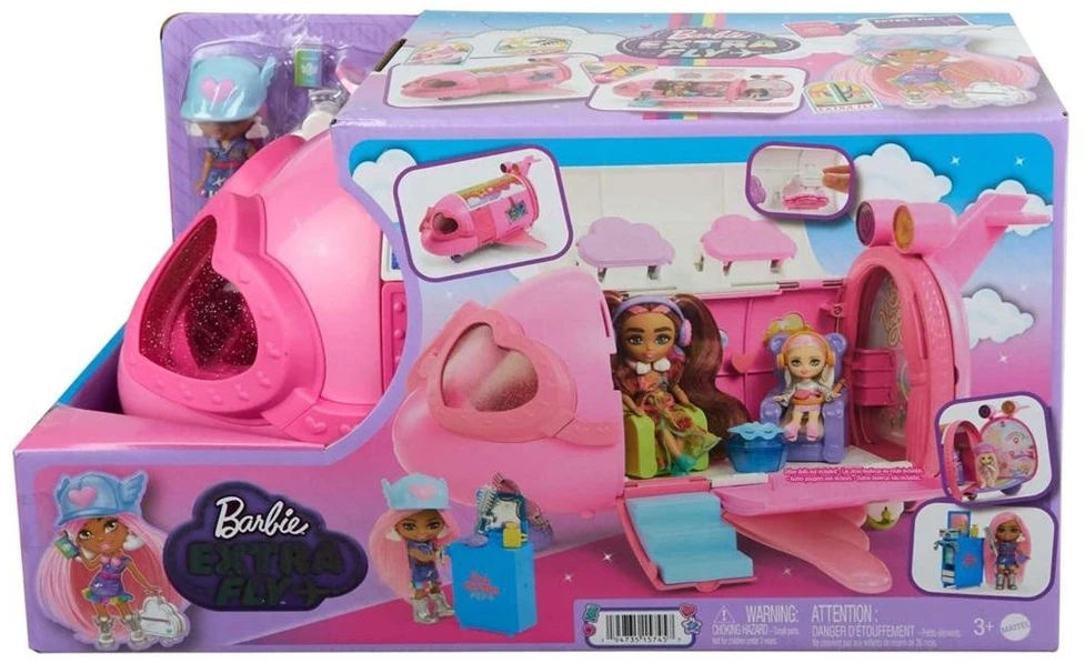 Barbie Mattel LĖLĖS BARBĖS LĖKTUVAS EXTRA FLY HPF72