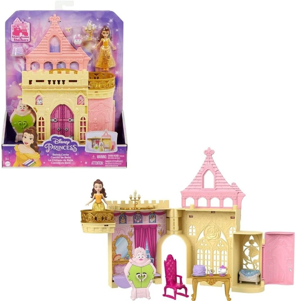 Mattel Lėlių namas Disney Princess Belli HLW94 su pilimi