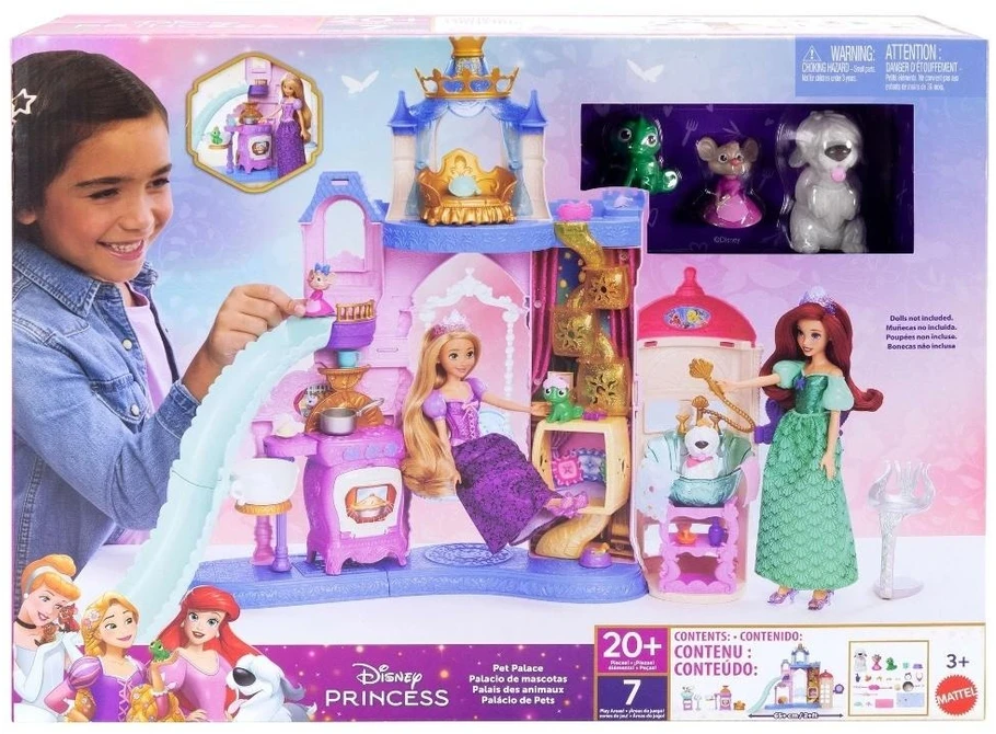 Mattel Lėlių namas Disney Princess gyvūnėlių rūmai