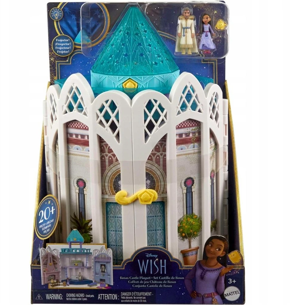 Mattel „Disney Wish“ – Rosos pilies lėlių namelio rinkinys (HPX38)