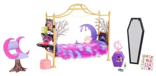 Mattel Lėlių namelis Monster High Clawdeen Wolf miegamasis