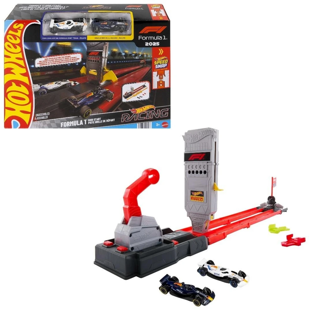 Mattel HOT WHEELS F1 lenktynių trasa – Grid Start (JNN35)