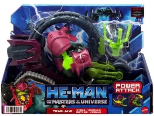 Mattel Masters of Universe figūrėlė Trap Jaw su transporto priemone