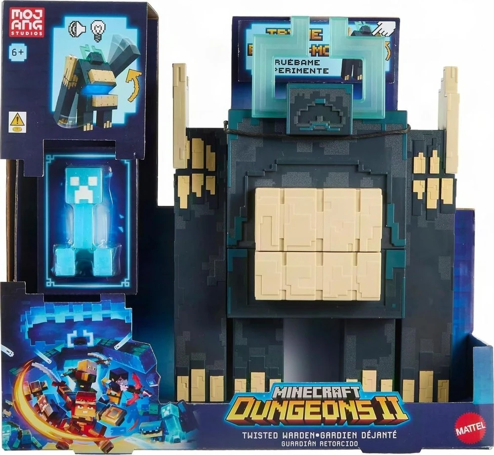 Mattel Minecraft Dungeons II figūrėlė – Atakująci Pokręstas Nadzorcas