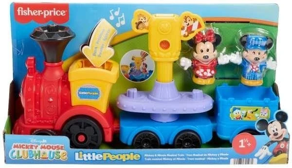 Mattel Muzikinis traukinukas su Mickey ir Minnie figūrėlėmis