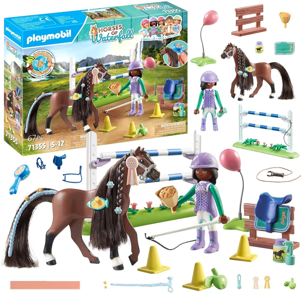 PLAYMOBIL WORLD OF HORSES Konkūro arena su Zoe ir Blaze 71355