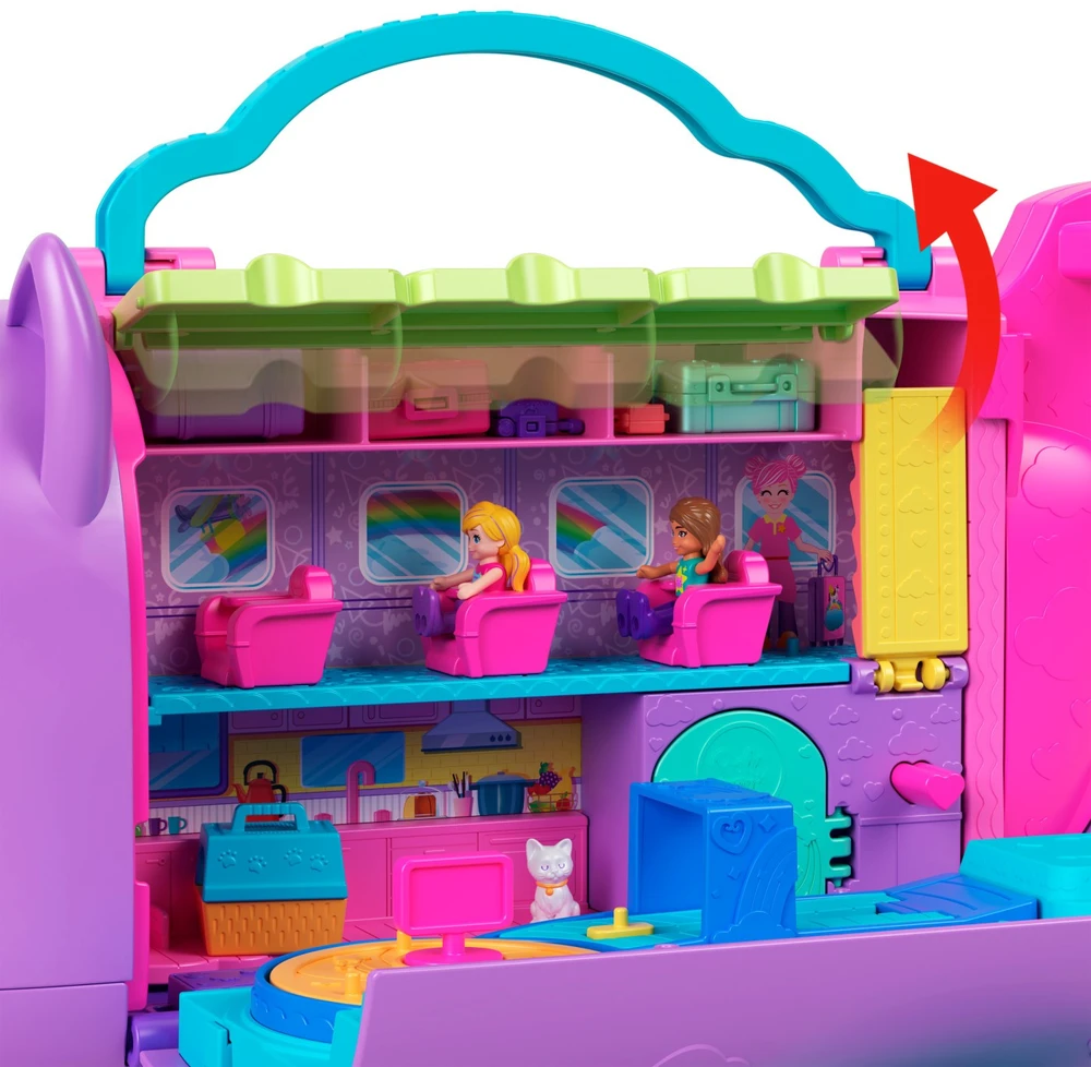Mattel Polly Pocket žaidimų rinkinys Kitty Airways HWP19