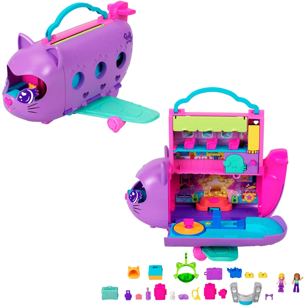 Mattel Polly Pocket žaidimų rinkinys Kitty Airways HWP19