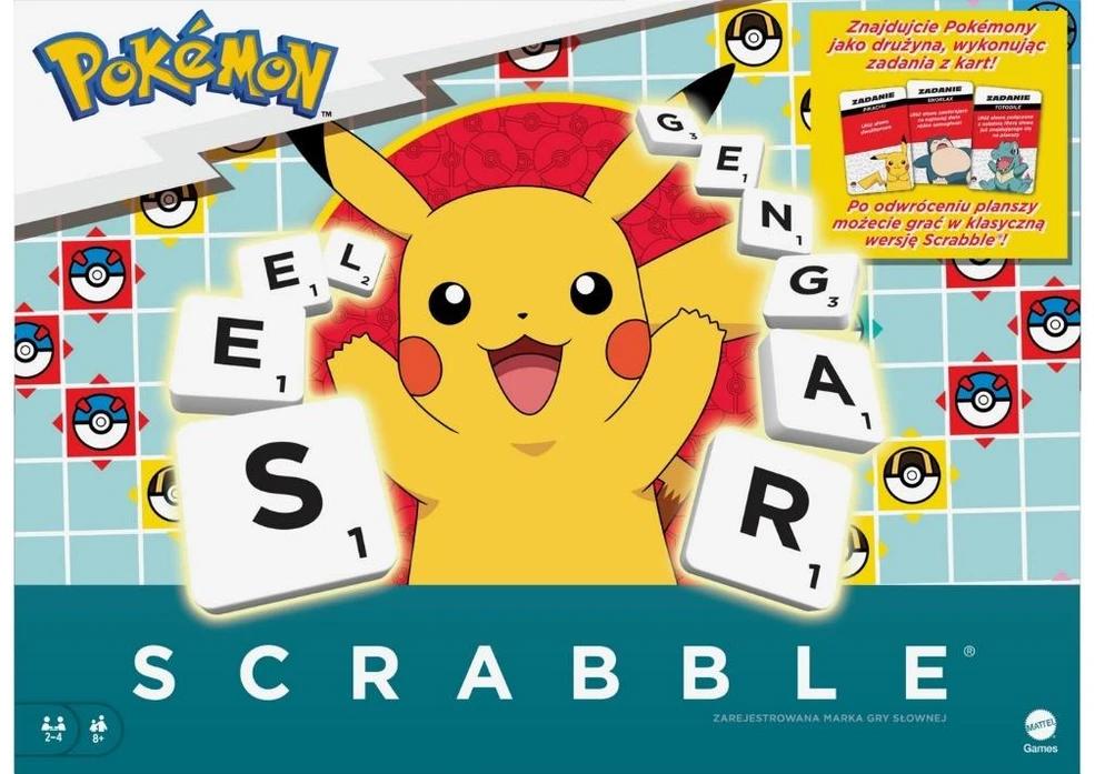 Mattel Stalo žaidimas Scrabble Pokemon tematikos