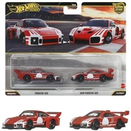 Mattel HOT WHEELS PREMIUM dviejų Porsche 935 rinkinys THEN&NOW (JHW51)