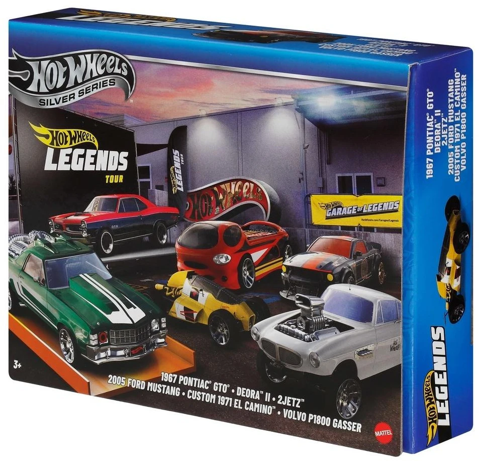 Mattel HOT WHEELS šešių legendinių automodeliukų rinkinys (JBY78)