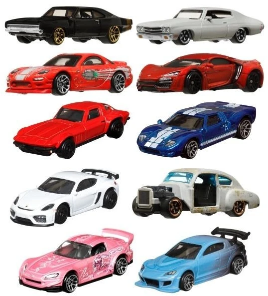 Mattel Žaisliniai Hot Wheels greiti ir įsiutę automobiliai 24 vnt