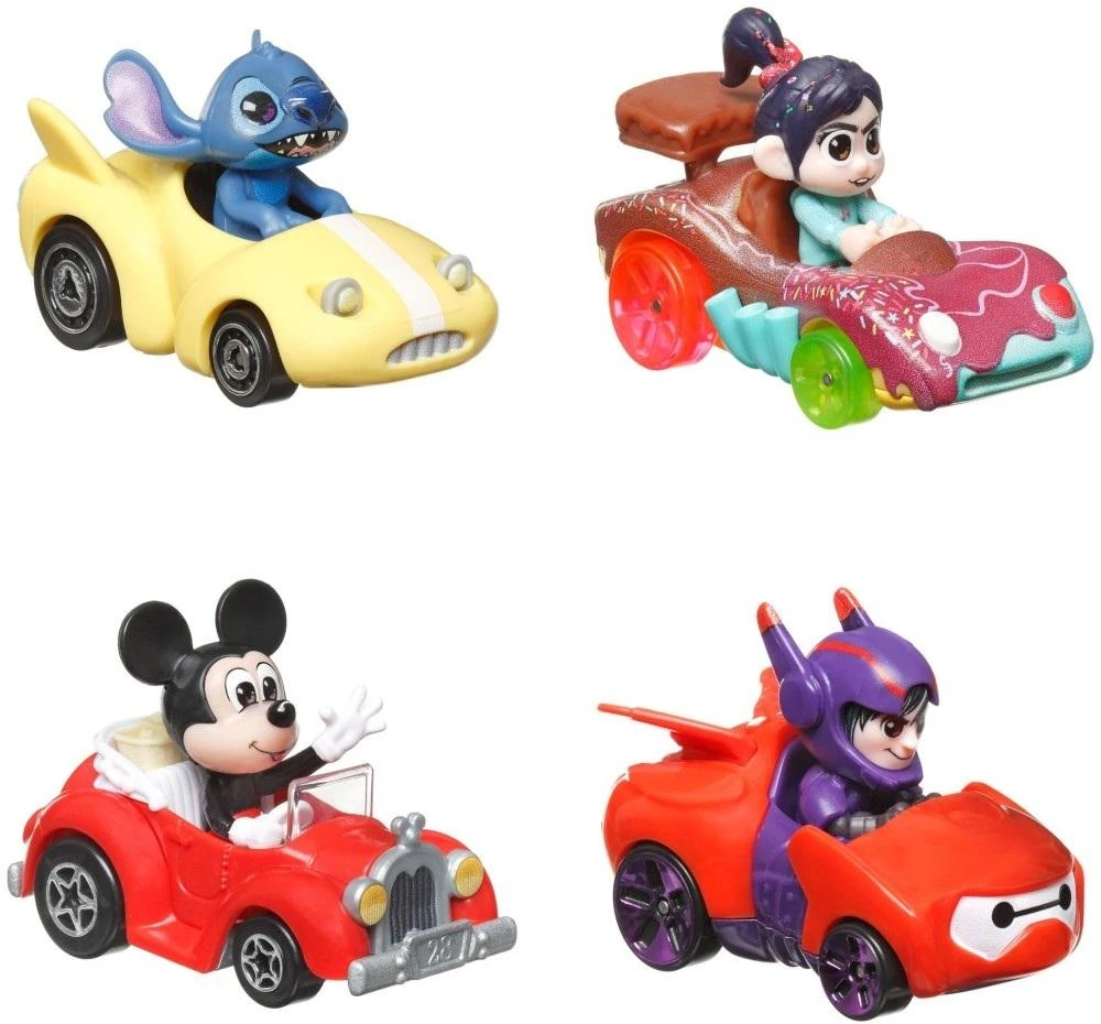 Mattel Žaisliniai Hot Wheels RacerVerse automobiliai 4 vnt