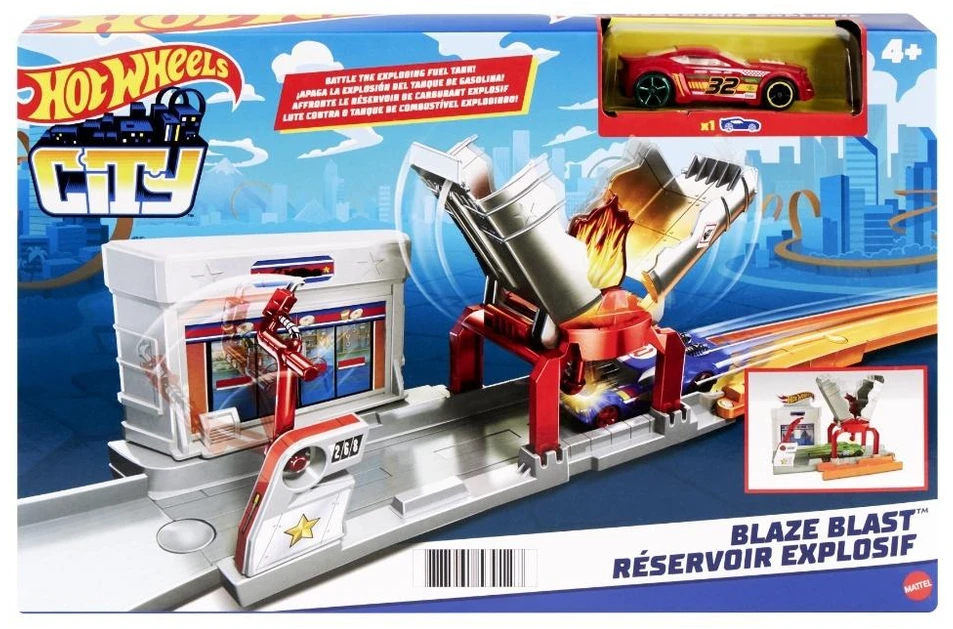 Mattel Žaislinis Hot Wheels automobilis gaisras stotyje FJN36