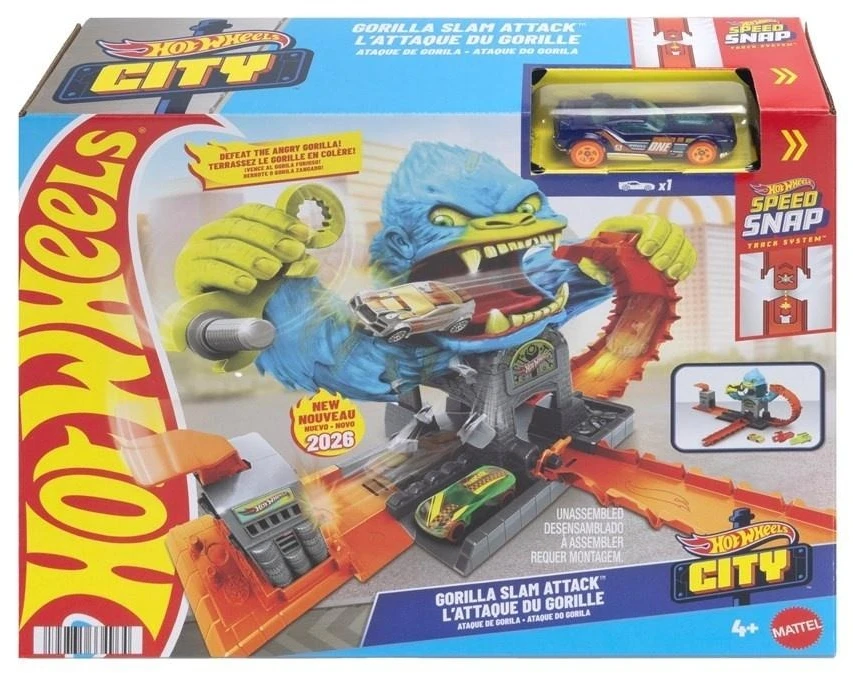 Mattel „Hot Wheels“ – „Miesto Nemesis Gorilla Garage Attack“ (JHL92)