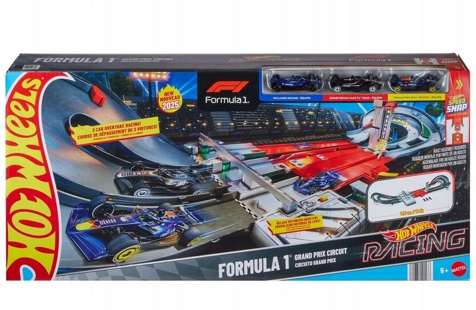 Mattel HOT WHEELS F1 lenktynių trasos rinkinys – Grand Prix (JDY16)