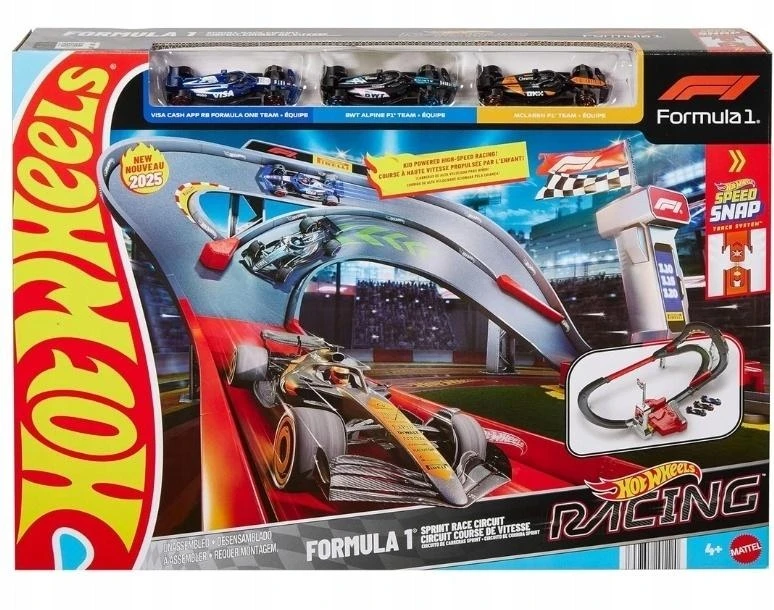 Mattel HOT WHEELS F1 lenktynių trasos rinkinys – Racing Sprint (JDY15)