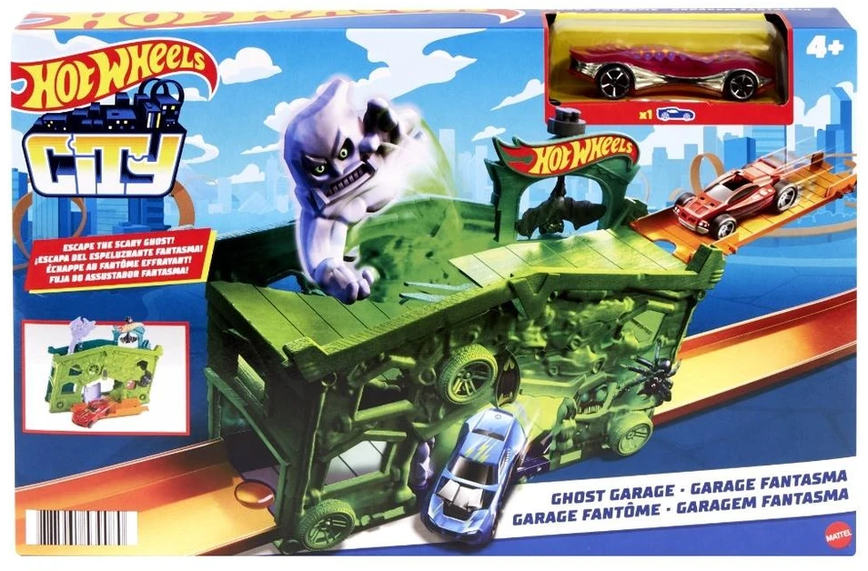 Mattel Žaislinis Hot Wheels garažas vaiduoklių tema FJN38