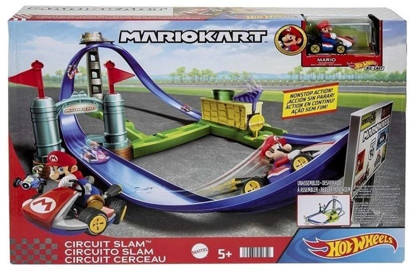 Mattel Žaislinis Hot Wheels Mario Kart lenktynių trasa
