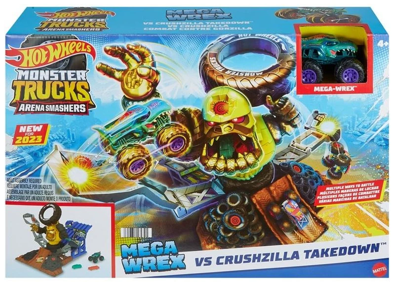 Mattel Žaislinis Hot Wheels Monster Trucks Mega-Wrex arena