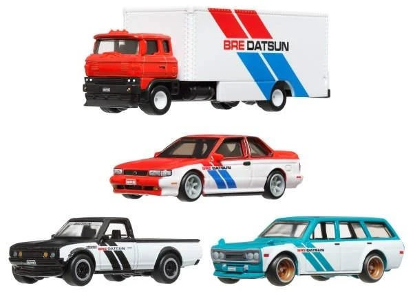 Mattel Žaislinis Hot Wheels Premium rinkinys su 3 automobiliais ir Team Transport 1:64