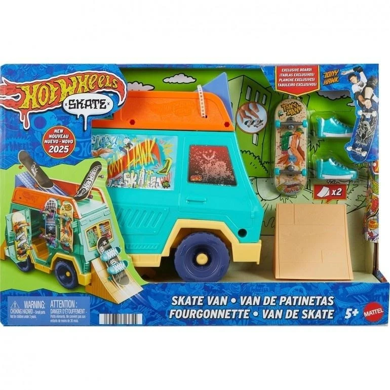 Mattel HOT WHEELS rinkinys – Riedlentininko autobusiukas, įkvėptas Tony Hawk (JGG91)