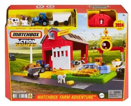Mattel Žaislinis Matchbox fermos transporto priemonių rinkinys