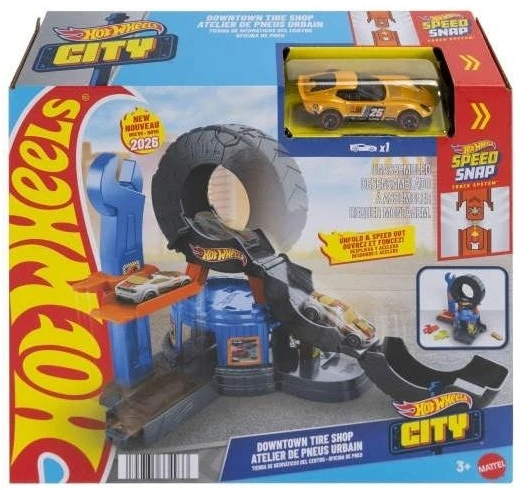 Mattel Žaislų rinkinys Hot Wheels City padangų parduotuvė