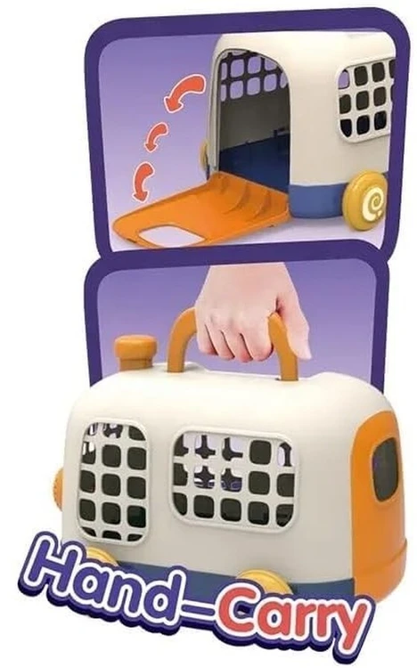 Mažojo veterinaro rinkinys su šuns narvu ir aksesuarais