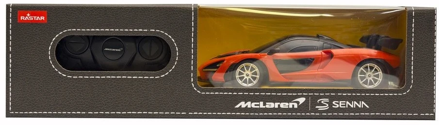 McLaren Senna R/C mastelis 1:24 Rastar 96700 nuotoliniu būdu valdomas automobilis oranžinis