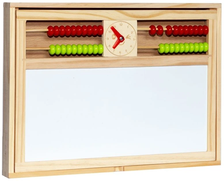 Medinė daugiafunkcinė edukacinė lenta 2in1