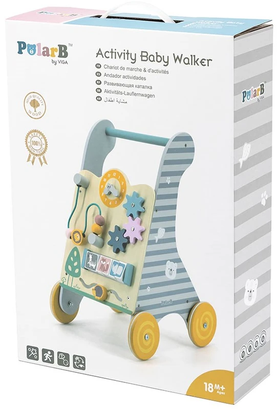 Viga Toys Vaikiškas Edukacinis Pchachas - Medinis Kelių Žaislas su Formų Atitikimo Funkcija