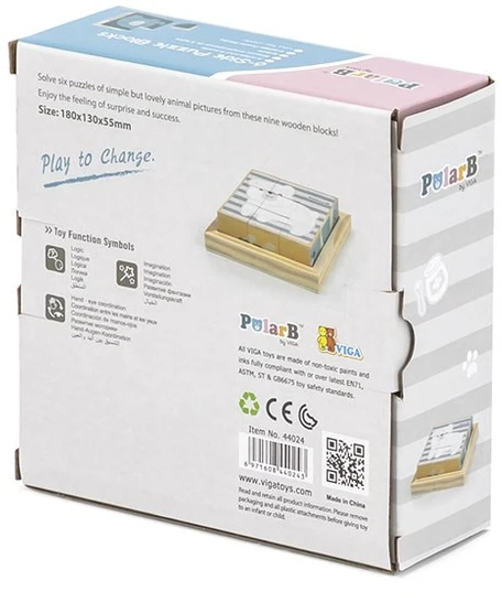 Viga 44024 PolarB Dėlionės kubeliai 9 elementai
