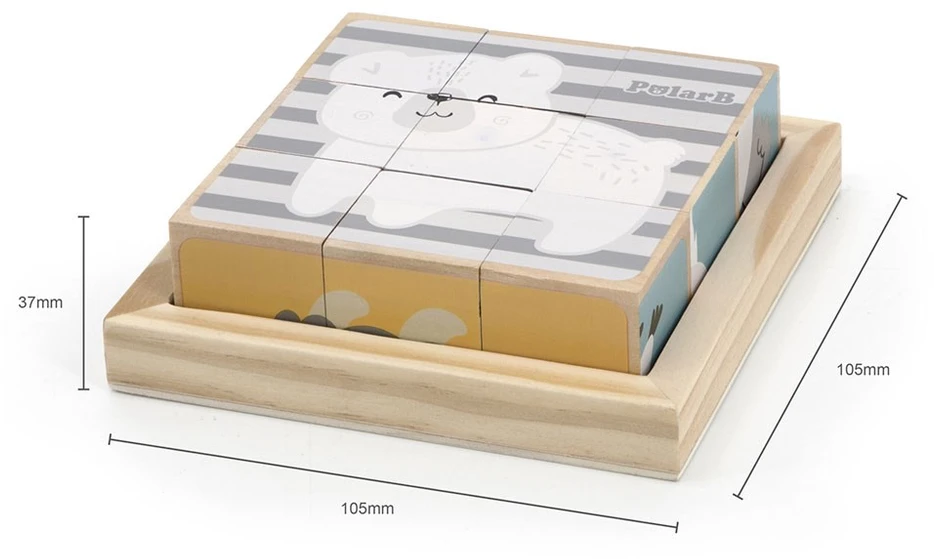 Viga 44024 PolarB Dėlionės kubeliai 9 elementai