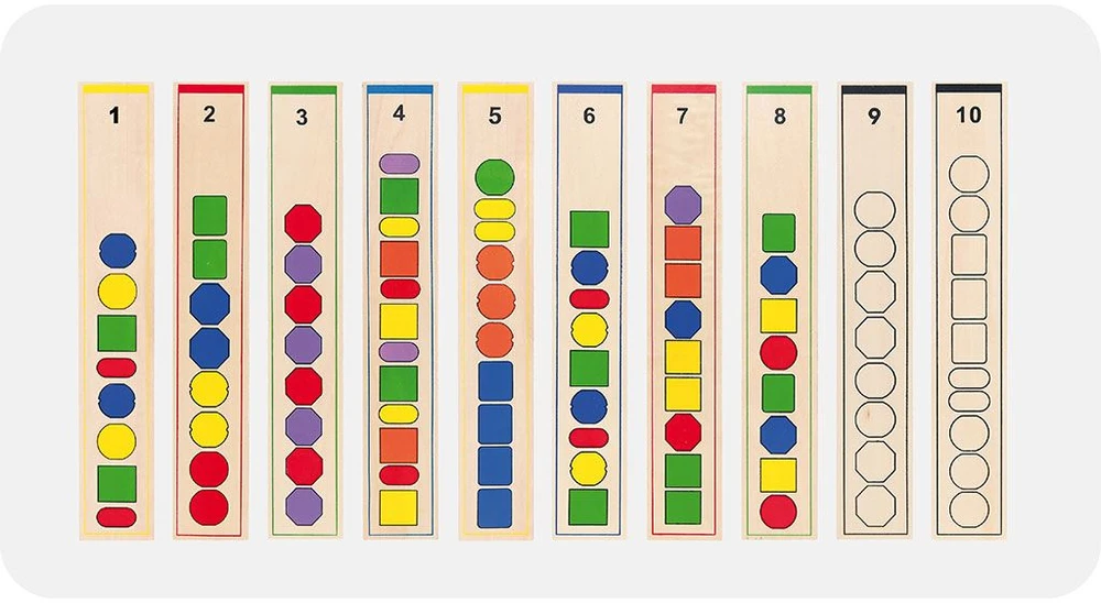 Viga medinis edinis žaidimas loginis karoliukai 104 Montessori elementai