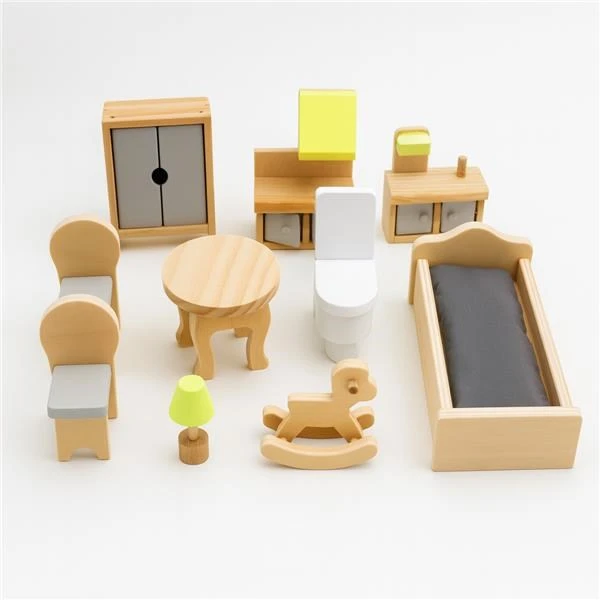Medinis lėlių namelis Rose Montessori Baby Mix