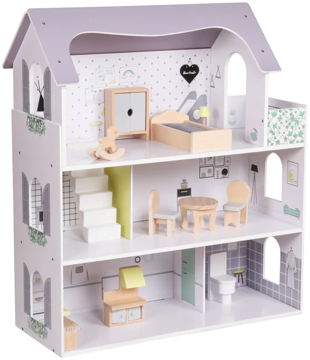 Medinis lėlių namelis Rose Montessori Baby Mix