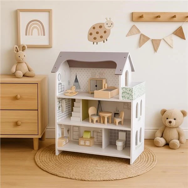 Medinis lėlių namelis Rose Montessori Baby Mix