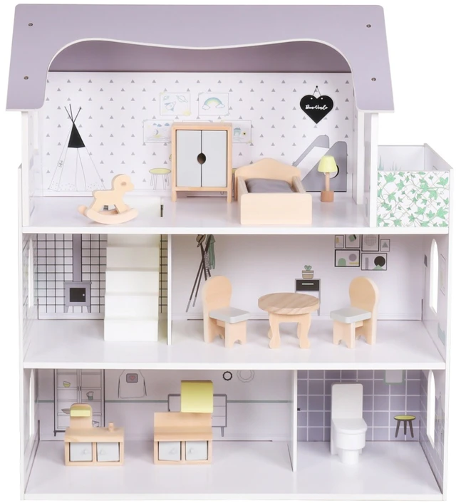 Medinis lėlių namelis Rose Montessori Baby Mix