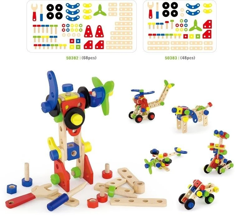 „Viga“ statybų blokų rinkinys 68 Montessori elementai