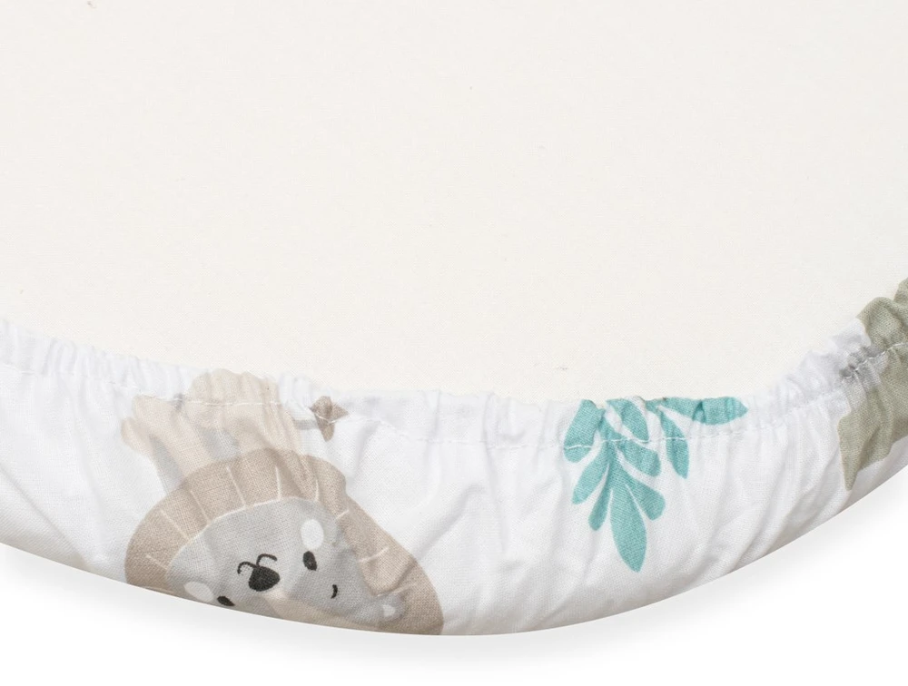 Medvilninė paklodė vežimėliui New Baby Safari II 35x75 cm