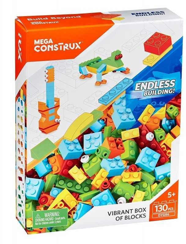 Mega Construx Vibrant Box konstruktoriaus rinkinys 130 vnt. DYG86