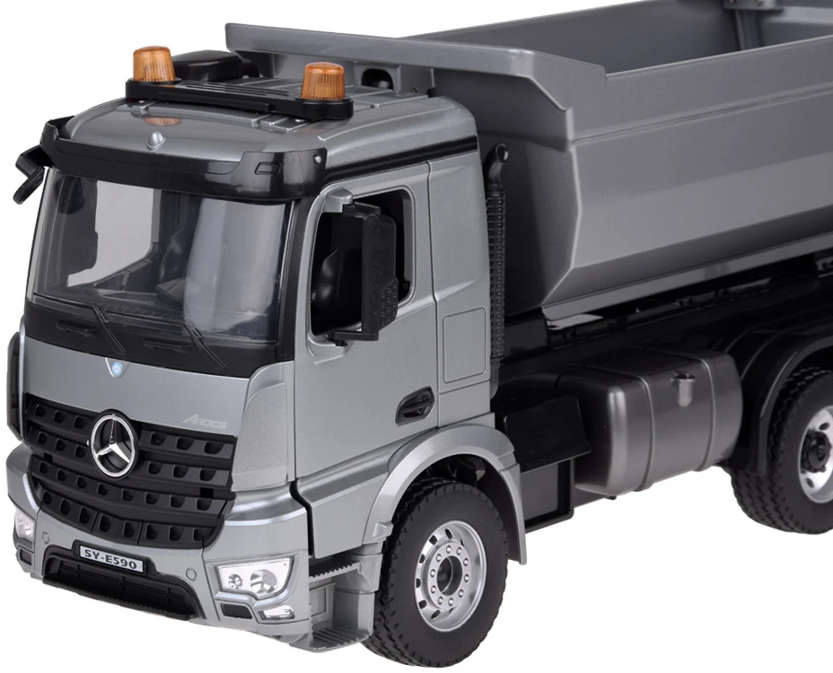 Mercedes Arocs METAL vairuojamas savivartis EE su puspriekabe 1:20 RC0667