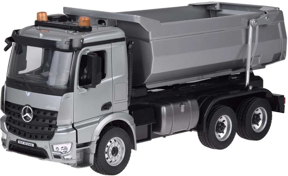 Mercedes Arocs METAL vairuojamas savivartis EE su puspriekabe 1:20 RC0667