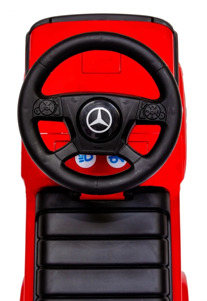 Mercedes - Benz Antos paspiriamukas sunkvežimis su garso ir šviesos funkcijomis – raudonas