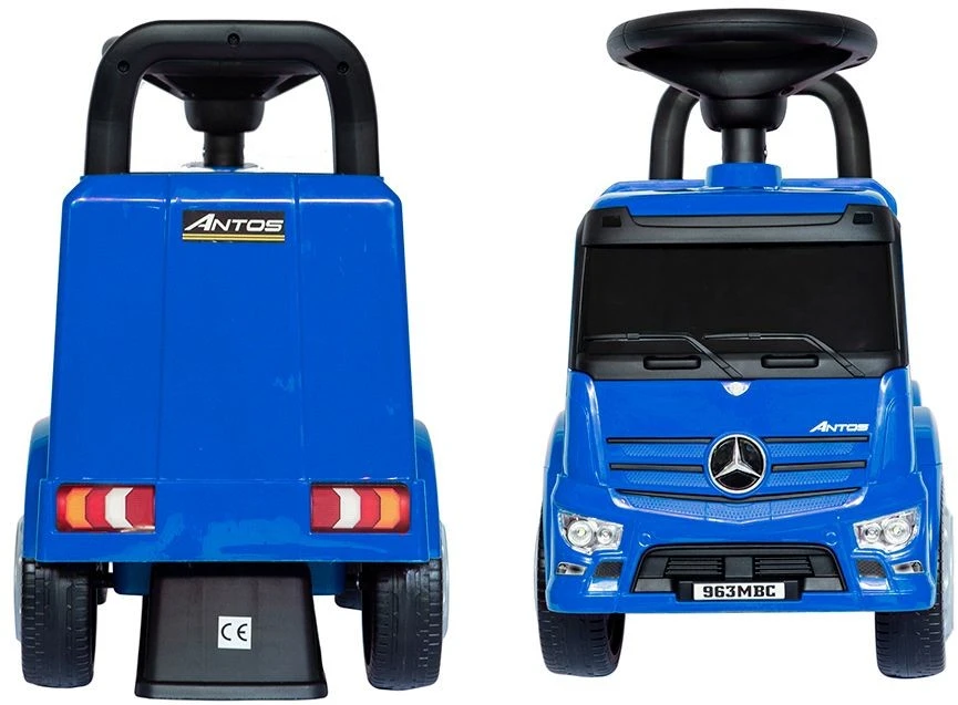 Mercedes - Benz Antos paspiriamukas TRUCK su garso ir šviesos funkcijomis – mėlynas