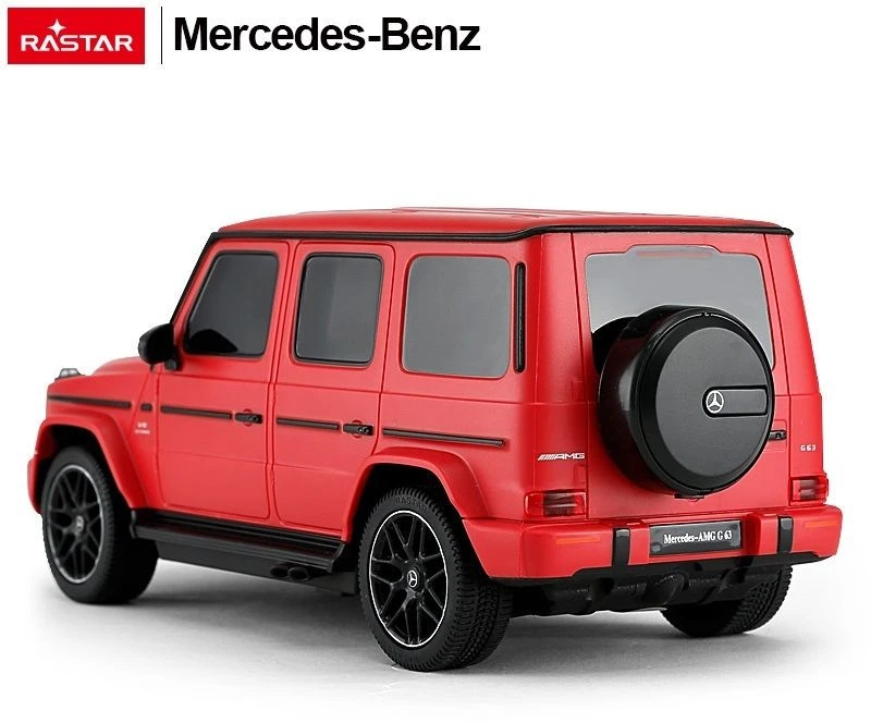 Mercedes-Benz G63 R/C mastelis 1:24 Rastar 95800 nuotoliniu būdu valdomas raudonas automobilis