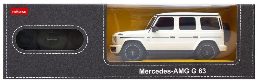 Mercedes-Benz G63 R/C mastelis 1:24 Rastar 95800 nuotoliniu būdu valdomas baltas automobilis