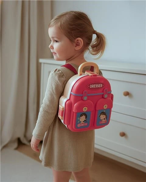 Dėlionė Mergaičių nešiojamas grožio salonas 3 viename kuprinėje BABY MIX